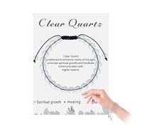 ZWWOGE 6 Perles en Cristal Naturel 6mm avec Trou Pierres Précieuses Polyvalentes pour Création Bijoux DIY Idéales comme Perles d'Eau Douce et Remplacement Bubble Tea dentelle