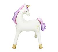 ZWWOGE Ballon Licorne Géant 100cm Décoration Anniversaire, Sphère Folie Douce Cadeau Fille/Garçon, Accessoire Fête Enfantine avec Hélium pour Événements et Photo