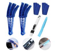 ZWWOGE Brosse de Nettoyage,2 pièces,pour Store de Fenêtre,Stores à Enrouleur et lamelles,avec Manchon en Microfibre,Nettoyage pour Stores vénitiens et Volets,Brosse de Nettoyage pour Volets,radiateur