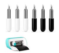 ZWWOGE Lot de 6 Foreur de Coupe pour Traceur de Découpe Cricut Joy,Foreur Cricut,Cricut Joy Accessoires,Acier Tungstène Allemand de Haute Qualité,Projets de Bricolage Faciles et Amusants