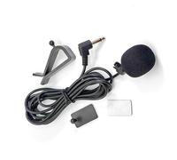 ZWWOGE Microphone avec connecteur 3,5 mm, kit mains libres pour voiture, mini micro sans fil Lavalier pour audio stéréo GPS CD DVD dans la voiture, câble de 2 m