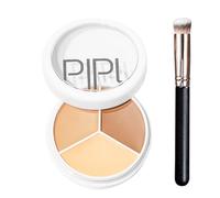 ZWWOGE Palette de correcteur à couverture complète,anti-cernes tricolore, corrige les cernes,les cicatrices,les marques rouges et adoucit les ridules,Correcteur de Teint,met en évidence les contours