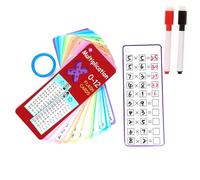 ZWWOGE Table de Multiplication 15 Pcs 1-12 Cartes Avec Deux Stylos Effaçables de Éducatif Mathématiques Apprentissage Cartes Pédagogique École Élémentaire Exercices