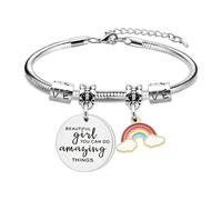ZWWOGE Un bracelet inspirant Le cadeau d'anniversaire pour les femmes, les meilleures amies, les filles, les mères, les,bracelet fille,bracelet mere fille,fete des grand mere personnalisé