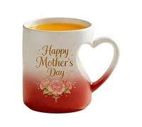 zwxqe 325ml Ceramic Coffee Mug, Heart Shape Coffee Mug, Hot And Cold Beverage Cup, Cute Ceramic Cup for Tea Milk Chocolate Juice Home Dorm Apartment Hotel Party Gathering Drinkware