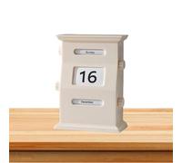 Zwxqe Block Calendar for Desk, Retro Calendar Blocks Desk Date Display, Desktop Decor Date Blocks for Office Desk,for Colleagues, Friends, Family, Stylish Desk Decorations