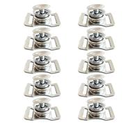 zwxqe Boucle de casque de sport, 10 adaptateurs de mentonnière en acier inoxydable, kit de réparation multifonctionnel pour football, baseball, hockey, softball, attache de rechange durable, Attribut