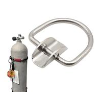 zwxqe Boucle en D pour Sangle de Plongée | Acier Inoxydable | Anneau en D pour Ceinture De Plongée,Base De Boucle Position Dos Et Côté pour Sports Nautiques Surf