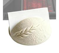zwxqe Business Card Display - Dough Bread Shape Storage, 3.5 Inches Contact Information Stand for Networking, Desktop Organizer, Workplace Display with Aesthetic, Desk Tool for Office