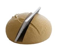 zwxqe Business Card Display - Dough Bread Shape Storage, 3.5 Inches Contact Information Stand for Networking, Desktop Organizer, Workplace Display with Aesthetic, Desk Tool for Office
