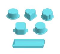 zwxqe Cake Pop Mold Set, Food Grade Baking Mold, Easy Release and Reusable Use, Oval Silicone Baking Molds, Cake Pop Cutter for Home Kitchen Wedding Party Birthday Celebration