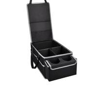 zwxqe Car Seat Storage Organizer with Multiple Compartments and Cup Holder, Foldable Travel Bag, Perfect 18.89 X 9.64 X 7.87inch for Road Trips, Camping, Cargo Management, Vehicle