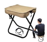 zwxqe Chairs for Outside, Foldable Chair Heavy Duty Support, Lightweight Beach Seat with Strap, Portable Comfortable Seating Solution for Camping Backpacking BBQ Travel Adventures