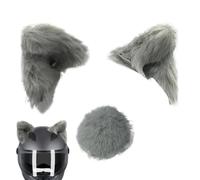 zwxqe Couvre-Chef en Peluche avec Oreilles de Chat, Oreilles de Chat pour | Moto Accessoire de couverture de
