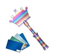 zwxqe Credit Card Wand, 3D Printed Contactless Card Holder Case, Fun Style Wallet Accessory, Convenient Tap Go Holder for Men Women Supermarkets Cafe Shopping Checkout Travel