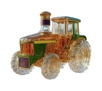 zwxqe Decanters for Alcohol, Glass Tractor Decor, Empty Whiskey Decanter, Tequila Bottle, Home Bar Accessory for Wine, Vodka, Brandy, Home, Office, Men, Dad, Christmas, and Party Favors