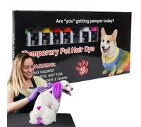 zwxqe Dog Hair Dye, 12PCS Marking Painter for Puppy, Washable Safe Dog Hair Dye Marker Set, Cosplay Styling and Creative Pet Grooming