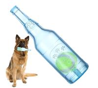 zwxqe Dog Toy Bottles, Interactive Floating Pet Toy, Squeaky Teething Play Bottles, Tennis Balls Chew for Small and Medium Dogs, and Fetch Training Supply