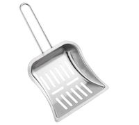 zwxqe Durable Cat Litter Scoop, Long Handle, Washable, Convenient and Practical Cat Litter Scoop, High Strength Dishwasher Safe Metal Poop Scooper for Easy Pet Waste Removal