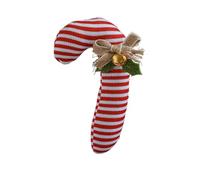 zwxqe Fabric Candy Cane Ornament, Red White Holiday Decor with Bell and Bow, Christmas Candy Decoration for Fall, Winter, Home, Indoor Spaces, Parties, Room, Dorm, Apartment, Vacation