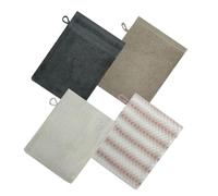 zwxqe Face Cloth Wash Mitt, 4piece Soft Cotton Washcloth Gloves, Skin Care Accessories with Loop, Gentle Hand Face Towel for Kids, Women, Men, Travel, Bathroom, Shower, Spa, Daily Cleaning