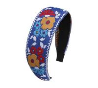 Zwxqe Floral Embroidered Headbands, Ethnic Style Headpiece, Hair Bands, Embroidered Hair Accessories, Embroidereds Boho Hairpiece, Vintage Head Bands for Women, 5.51x1.89 inches