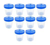 zwxqe Freezer Storage Bin, Airtight Soup Box, Clear Food Container with Lid, Ten Piece Set, Kitchen Pantry Organizer, Small Lunch Fruit Salad Ice Cream Snack Refrigerator Bowl