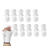 zwxqe Golf Hat Clip for Tees, 10 Piece Ball Marker Holder Set, Small Multi-Purpose Clip for Golf Accessories, Convenient Attachment for Hats, Visors, Belts, and Outdoor Gear