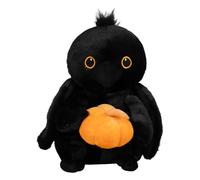 zwxqe Halloween Plush Toy, Raven Cushion Pillow, Huggable Soft Doll, Collectible Stuffed Decoration, Halloween Plaything for Chair Bedroom Living Room Car Home Seasonal Decor, 11.81 inches