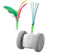 zwxqe Interactive Cat Toy, Moving Play Toy for Cats, Automatic Indoor Playmate, Cat Exercise Toy, Intelligent Interactive Kitten Toys, Mental Stimulation Toys for Cats