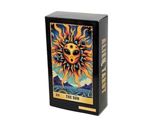 zwxqe Jeu de Cartes de Tarot, Oracle de Divination mystérieux, Ensemble de Tarot de 78 Cartes sur Le thème des extraterrestres pour des lectures intuitives, la Divination et la perspicacité