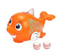 zwxqe Jouet interactif pour chat | Balle automatique pour chat avec lumières LED et musique | Poisson marcheur intelligent activé par le mouvement pour chaton, animaux domestiques adultes ennuyés