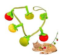 zwxqe Jouets à la Cataire pour Chats | Jouet en Peluche à la Cataire pour Chats d'Intérieur - Doudou Tomate Doux avec Son pour Animaux Destiné Au Salon Chambre Jardin Voyage Parc