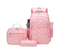 zwxqe Kids Backpack Set, Primary School Bookbag for Elementary Students, Stylish Floral Print Schoolbag Books and Supplies, for Daily Travel Vacation Outgoing, School Backpack for Boys Girls Teens