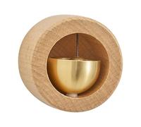 zwxqe Magnetic Doorbell Chime, Wooden Entry Alert, Rustic Decorative Home Accent for Doorway Notification, Pleasant Sounding Vintage Bell for Café Entrance Room Studio Charm