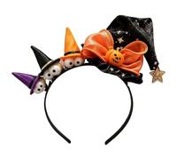 zwxqe Mini chapeau de sorcière - Serre-tête - Joli esprit d'Halloween | Serre-tête gothique - Accessoire de costume pour femmes et filles - Pour scène, théâtre, bal masqué, cosplay, quotidien, fête