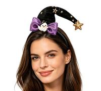 zwxqe Mini chapeau de sorcière - Serre-tête - Joli esprit d'Halloween | Serre-tête gothique - Accessoire de costume pour femmes et filles - Pour scène, théâtre, bal masqué, cosplay, quotidien, fête
