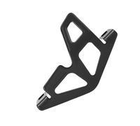 zwxqe Mountain Bike Rear Brake Guard, Shockproof Aluminum Alloy Brake Pump Protective Cover, Sturdy Bicycle Accessory for Wheel Hub Protection, Outdoor Riding, Muddy Terrain, Trail, 3.35x2.17inches