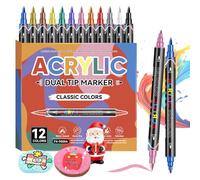 zwxqe Nail Pens - Quick Drying Double Tip Long Lasting Doodle Markers, Fingernail Paint Pens for Creative, Ideal for Women Girls Kids Teens Adults Beginners, Perfect for Drawing Painting and Dottin