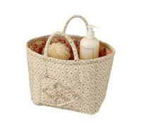 zwxqe Panier de rangement en tissu,Grand cabas pliable bohème floral - Panier cadeau avec anses - pour bureau, chambre, pièce, auto, extérieur, voyage, shopping, couches, vêtements, maquillage,