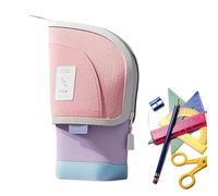 zwxqe Pencil Case Organizer, Pouch Holder, Large Capacity Storage Bag, Multi-Functional Desk Organizer, 5.12x3.15x8.66 inches, Stationery Supplies for Home Work School Accessories