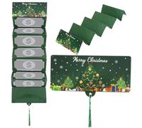 zwxqe Porte-argent de Noël | Porte-Cartes pour Espèces,Pochettes Festives Pliables avec Gland,Pour et Célébrations de Fêtes à la Maison
