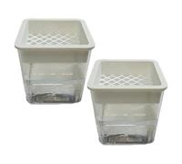 zwxqe Pot de Fleurs Transparent | Conteneurs hydroponiques | pour boutures Semi-Hydro | pour, Violettes africaines, Balcon, Bureau, Jardin, Porche, Rebord de fenêtre, Chambre à Coucher, Salon