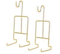 zwxqe Présentoir pour tasse à thé et soucoupe - Lot De 2 Pièces Organisateur Élégant,Porte-Tasses Doré Pour La Cuisine | Pour Café Armoire Étagère Table Salon Collectionneurs Passionnés