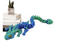 zwxqe Printed Dragon, Articulated Fidget Toy, Realistic Movable Design, Sturdy Printed Material, Smooth Flexible Joints, Perfect for Kids, Adults, Desk Decoration, and Stress Relief
