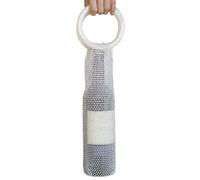 zwxqe Rhinestone Wine Bag - Sparkling Mesh Bottle Pouch Handle, Elegant Champagne Gift Holder for Celebrations with Glitter Net Material, Stylish Carrier for Picnic Dinner Gifting Use