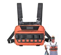 zwxqe Running Chest Pack, Outdoor Chest Bag, Vest Style Utility Pouch, Adjustable Carrier, 8.66x5.51x3.54 inches, Lightweight Storage Gear for Cycling Hiking and Workout Activities