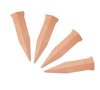 zwxqe Self Watering Spikes, Plant Waterer, Terracotta Irrigation Stakes, Automatic Drip System, 4 Pack Release Devices for Houseplants Greenhouse Indoor Gardening Care, 2.72x7.28 inches