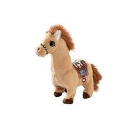 zwxqe Simulation de Cheval en Peluche électrique - électrique Interactive avec Texture en Peluche Douce pour Un Plaisir câlin, Design réaliste avec Fonction de Mouvement sonore, Oreiller de Cheval