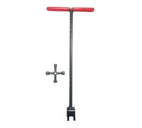zwxqe Water Shut Off Key, T-Shaped Check Valve Wrench, Valve Spanner, Plumbing and Irrigation Tool, Outdoor Accessory for Backyard Garden Lawn Construction Home Maintenance, 7.87 Inches